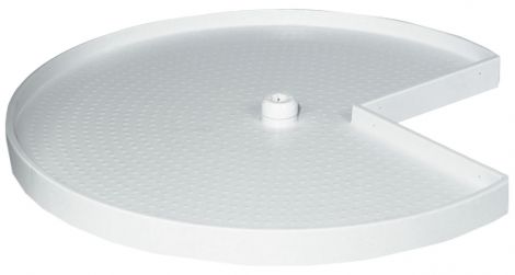 820 mm 3/4 Kreis-Drehboden Kst./weiss 820mm