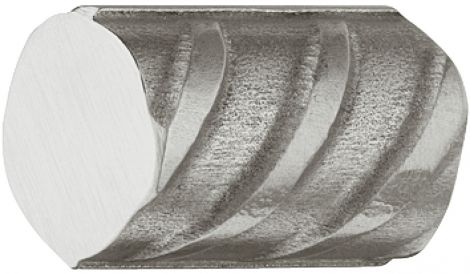 22 mm Knopf Edelstahl matt 22x30mm