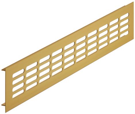 400 x 60 mm Luftblech Alu gold 400x60mm