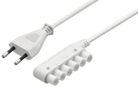 3000 mm Einspeisl. we. 3m mit Euroflachstecker