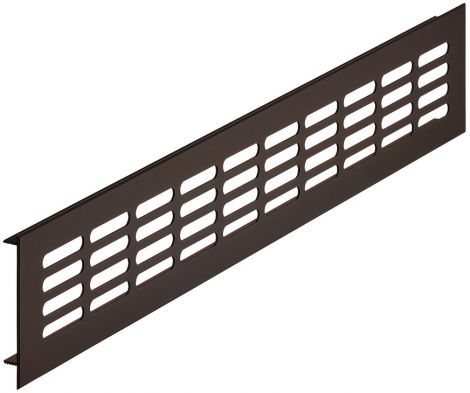 bronzefarben, eloxiert E6/C34 Luftblech Alu bronz. 250x60mm