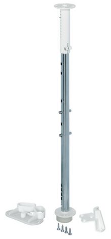 Lagerteile: weiß, Rohrachse: verchromt, Rohrachse: verchromt
Lagerteile: weiss Rohrachse chr./weiss 662-717mm