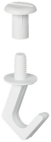 weiss Deckenhaken Kst.weiss Gewinde M6