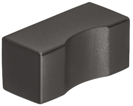 12 x 12 mm Knopf Edelst.schw.matt 12x12x25mm