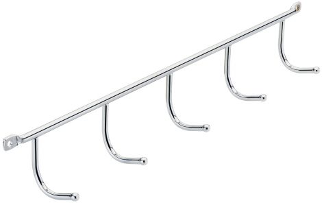350 x 43 x 49 mm Hakenleiste Wand chr. 350X43X49mm