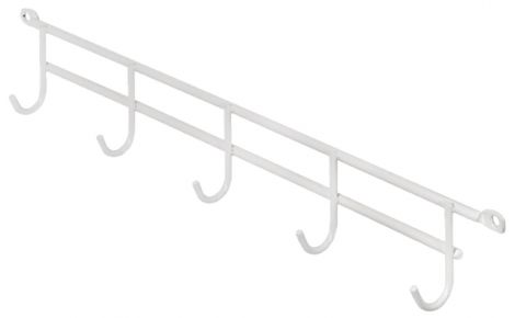 290 x 24 x 40 mm Hakenleiste weiss 290x40mm