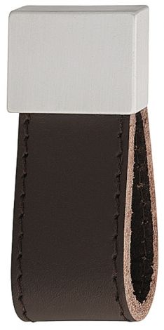 66 x 30 mm Griff edelstf./Leder braun 30X66mm
