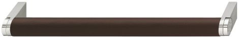 136 x 35 mm Griff Edelst/Leder braun 136x35mm