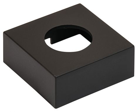 40 x 40 x 15,5 mm Unterbaugehs. eck./Kst.schwarz/40x40