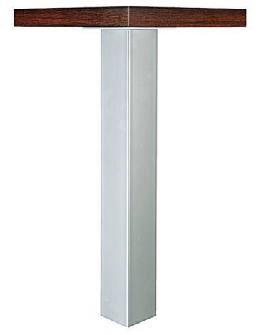 quadratisch Tischbein Rond.aluf. 100/100mm