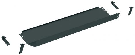 graphitschwarz, RAL 9011, pulverbeschichtet Kabelkanal St.schw. 620mm