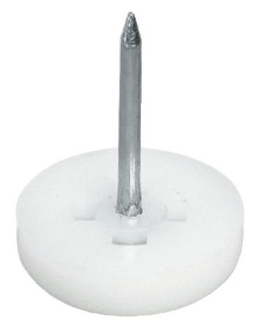 10 mm Nagelgleiter Kst.weiss Ø 10mm