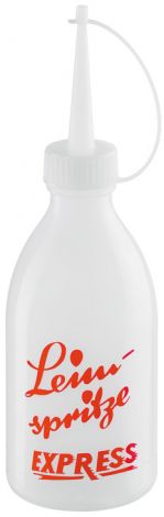Leimflasche, Express, mit Düse und Verschlusskappe