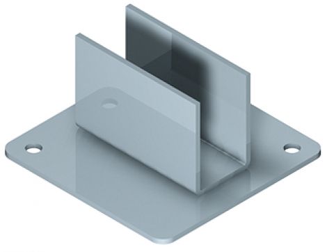 Säulenfuss aluf. 75x75x2mm