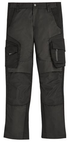 Arbeitshose, FHB Florian, ergonomischer Schnitt, anthrazit-schwarz
