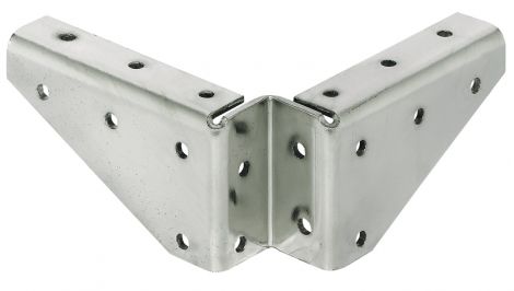 Winkelbeschlag, mit seitlichen Anschraublöchern