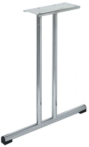 gerade Tischgestell Stahl verchr. 695mm