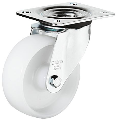 hart Bockrolle verz./we.platte 200kg Ø 80mm