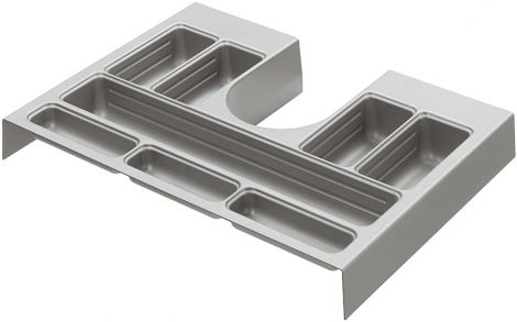 Badeinsatz Kst. silbf. 350x540x3mm