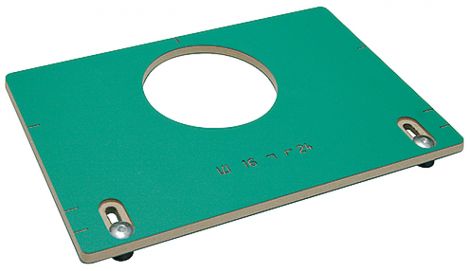 Frässchablone, für Schwenkträger, Tischerweiterungsbeschläge