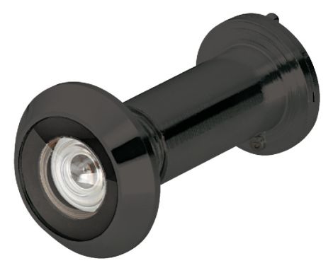 schwarz, matt Tuerspion 200° Ms.schw.matt.FH 14mm