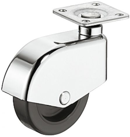 weich Möbelr. weich chr.anschrb.platte.Ø 50mm