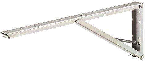 Stahl Fed.-Klappkonsole blau verz. 250mm