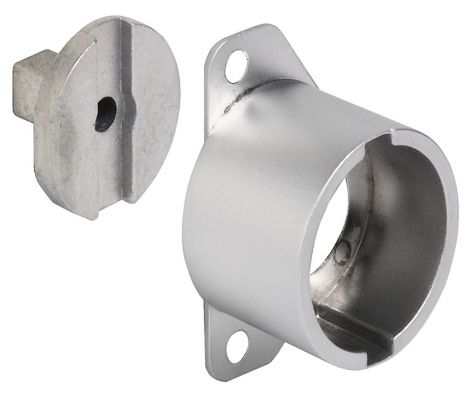 Zinkdruckguss Rosette zu Schubstangenschloss 30mm