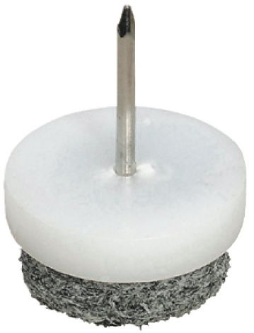 20 mm Nagelgleiter Filz grau/natur Ø 20mm