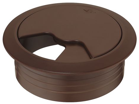 60 mm Kabeldurchlass 2-tlg. Kst. braun Ø60mm