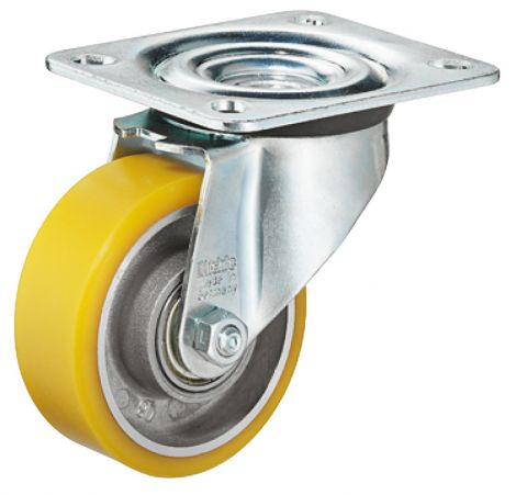 weich Lenkrolle verz.platte 180kg Ø 80mm