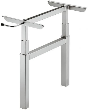 hellgrau, RAL 9022 Zweisäulen Tischliftgest.hvst.530mm/20Kg