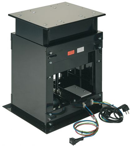 schwarz, pulverbeschichtet Tischheber Tablolift schw.220V