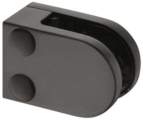 anthrazitfarben, PVD-beschichtet Glasklemme Mod.27 Zi.anthr. f. Rohr 38mm