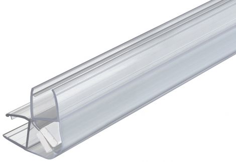 90° glass front Magnettürdichtung PVC weiss 8-10X2500mm