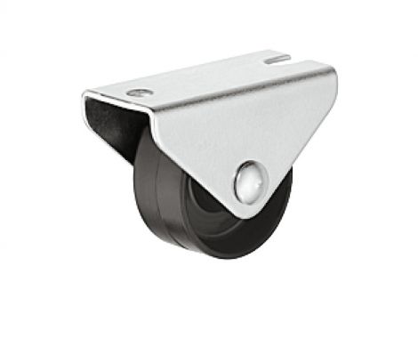 hart Anschraub-Bockrolle verz.grau 20Kg Ø25mm