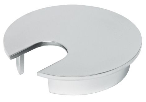 63 mm Kabeldurchlass-Abdeck. Zi.chrmat. Ø 76mm