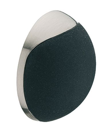 Edelstahl-Optik Wandtürpuffer Zi.edstf./schwarz 8mm
