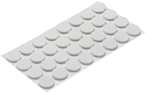 18 mm Filzgleiter selbstkl. weiss Ø 18mm