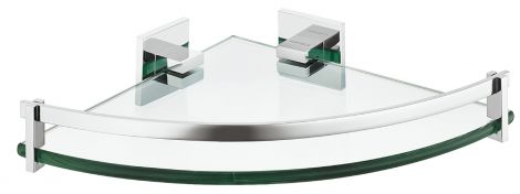 Eck-Ablage Ms.chr.pol./Glas 228x55x228mm