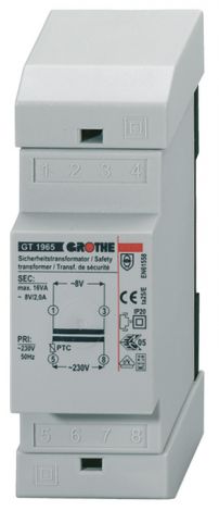 36 mm Sicherheitstrafo 8V/2A