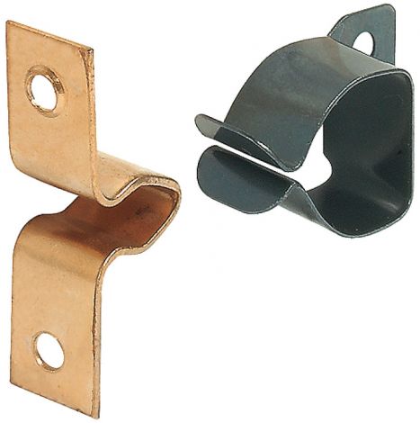 Schnäpper: gebläut
Gegenstück: vermessingt Federschnäpper Stahl verm. 15mm