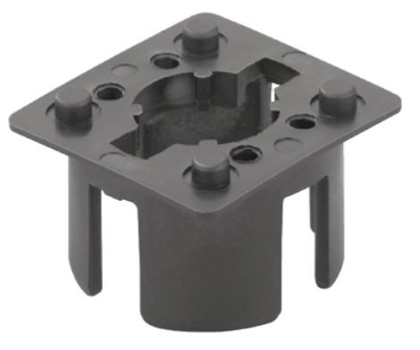 Combihülse Kst. schwarz 3080-2/16