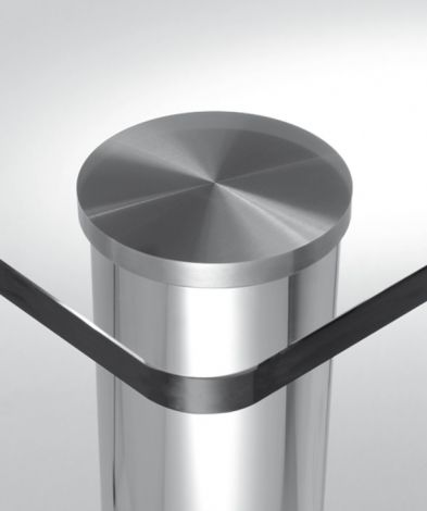 Klebeplatte, aus Aluminium, für Tischbeine
