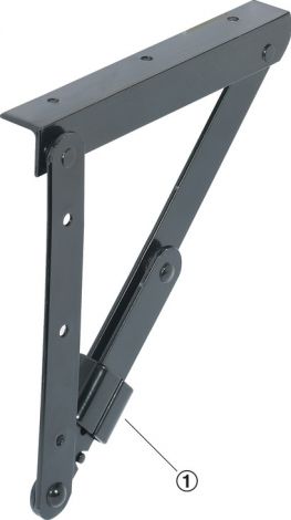 Winkelstütze klappbar St. schwarz