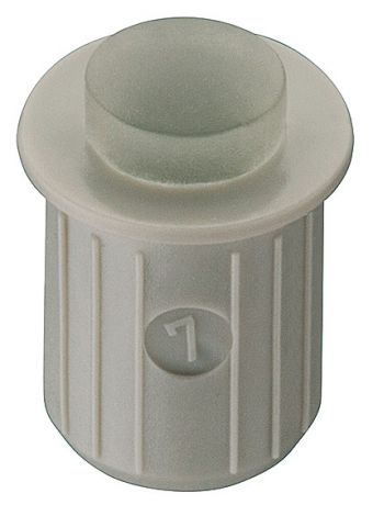 2,5 mm Türanschlagpuffer Kst. grau/transp. 8mm