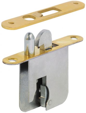 Einsteckschlosskasten, für fest montierten Plättchenzylinder, Dornmaß 22 mm