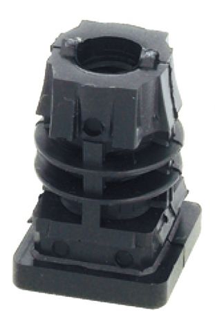 schwarz Stopfen Kst.schwarz M10 25x25mm