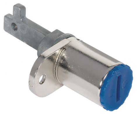 Sperrer: schwarz, Zentral-Verschlussstange: verzinkt, Anschraublager: blank ZV-Drehzyl. Symo eins. vern. 18mm
