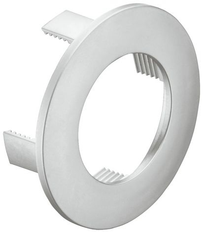 Abdeckclip Kst.silberf. D=37mm